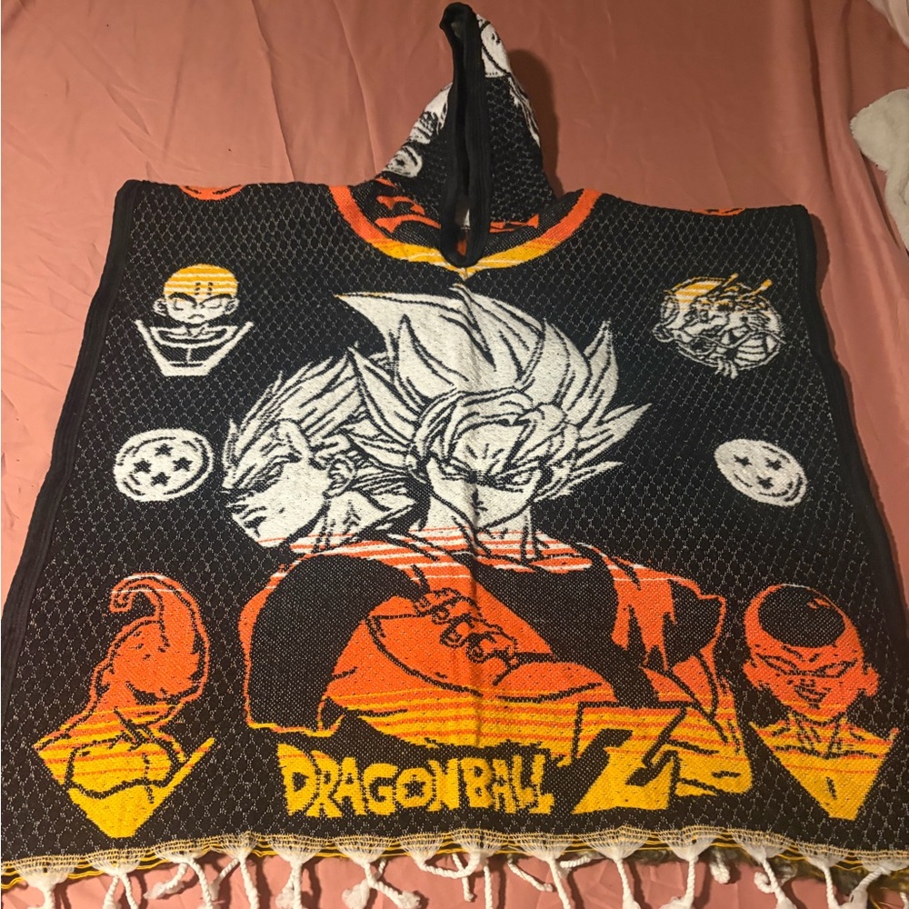 Kids Dragon Ball Z Hooded Poncho